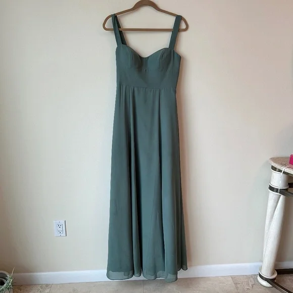 Jenny Yoo- Harris Eucalyptus Green Dress - Picture 3 of 7